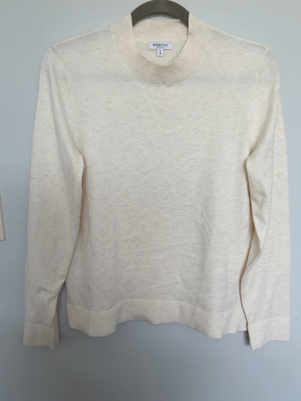 Reitmans R Essentials Cream Knit Sweater Size L - Picture 2 of 4